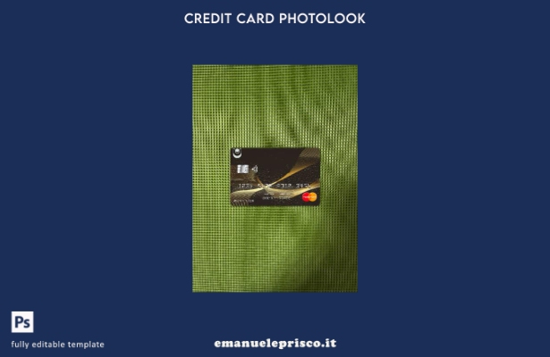 modello frontale photolook mastercard della banca Bulgaria United stile verifica